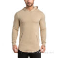 Pullover Fleece Hooded Sweatshirt för män